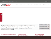Tablet Screenshot of bueroring.de